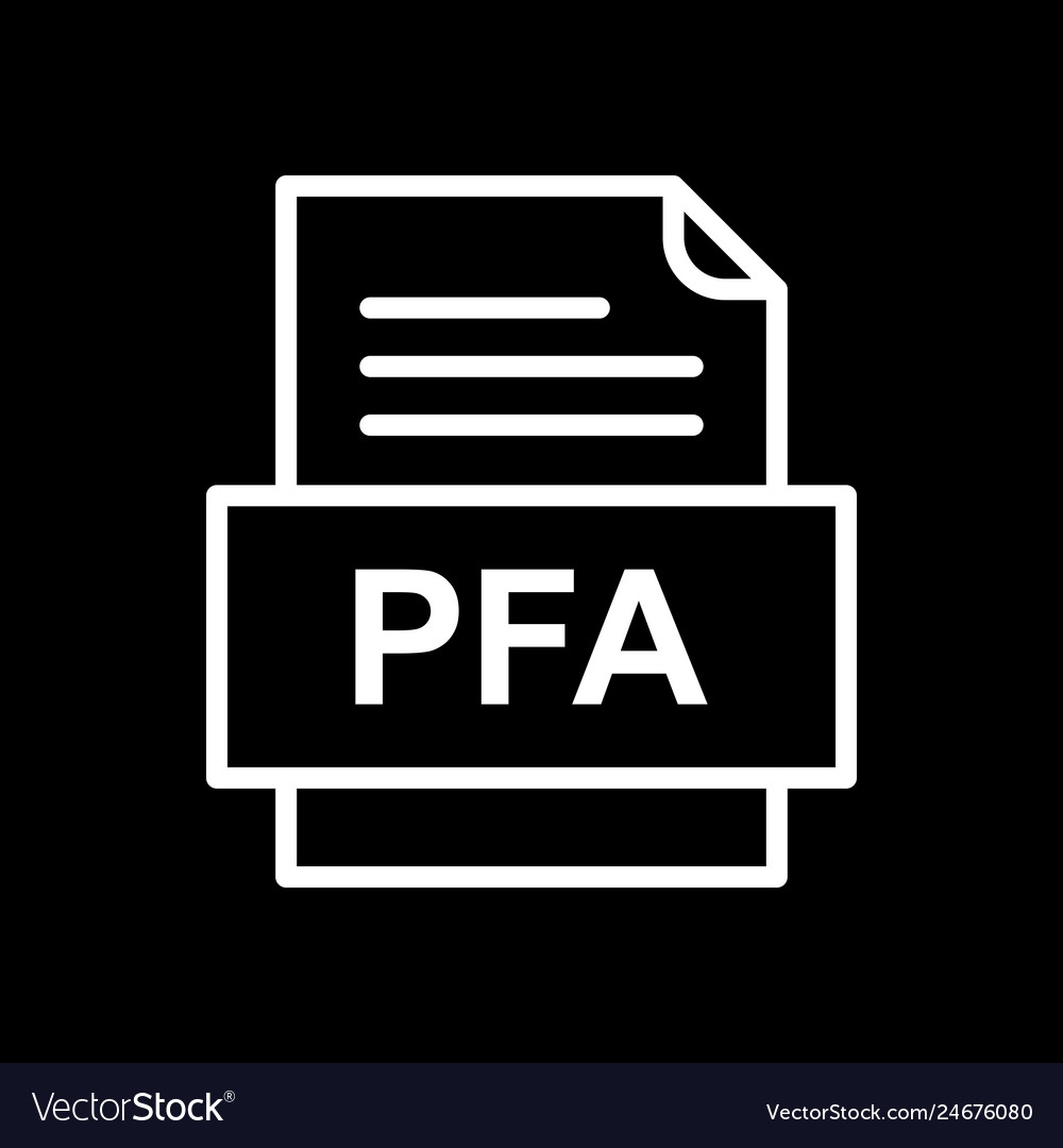 Pfa file document icon