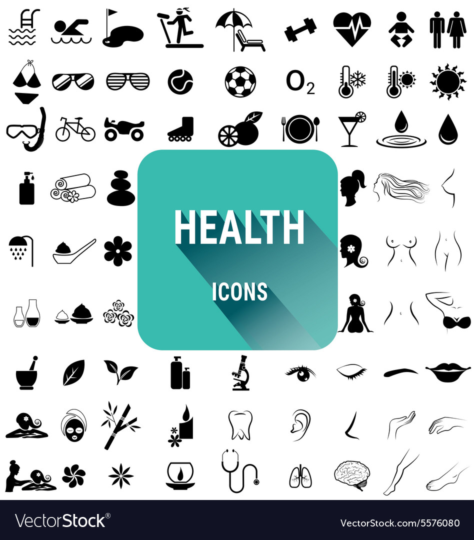 Set of health icons