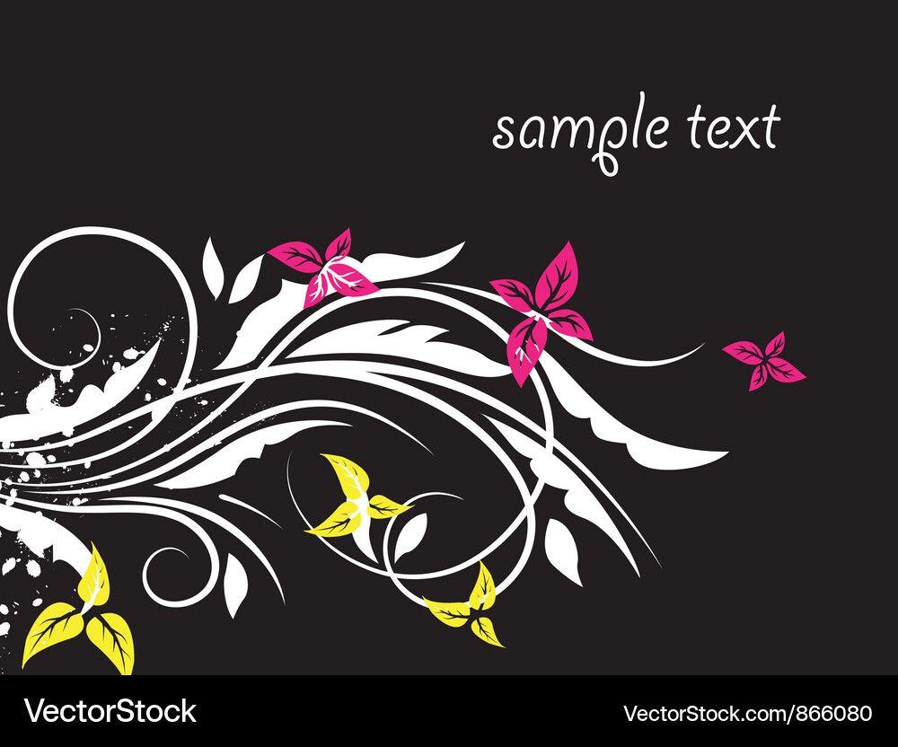 Spring floral background Royalty Free Vector Image