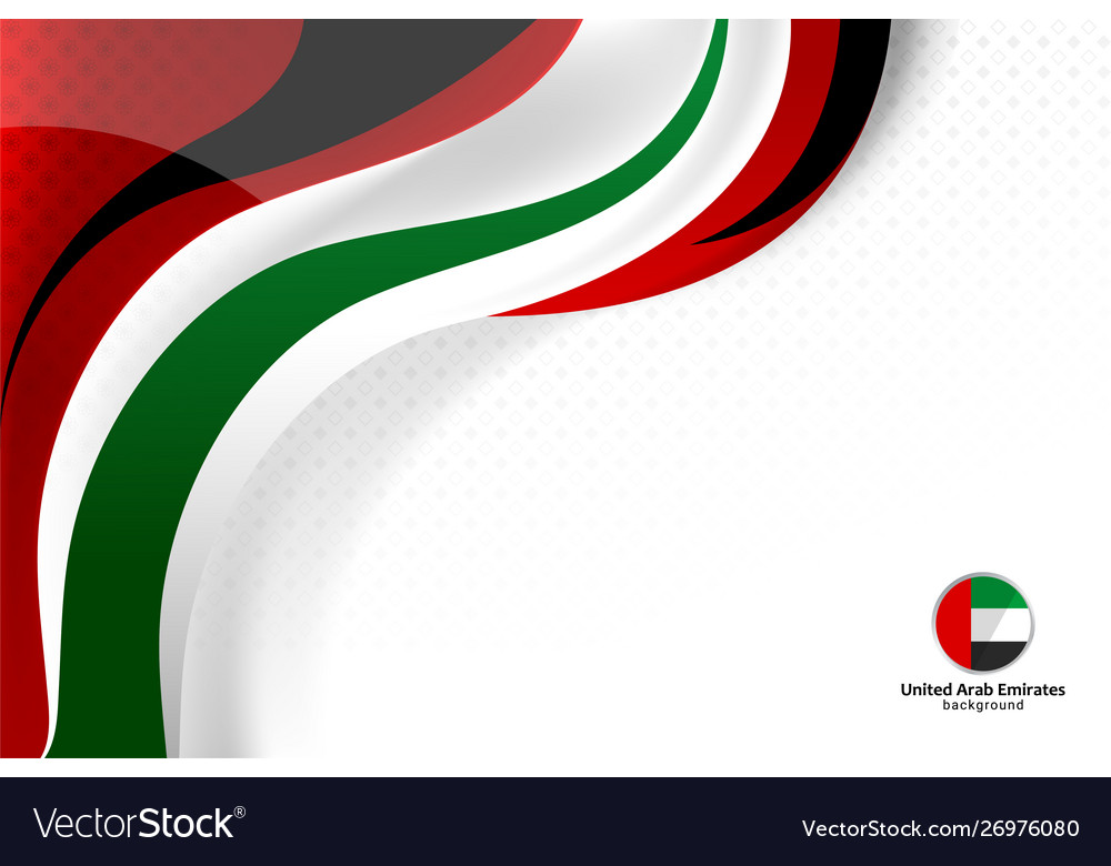 United arab emirates background Royalty Free Vector Image