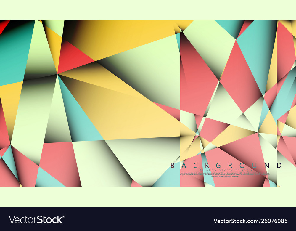 Background mosaic triangle vector image Background mosaic triangle