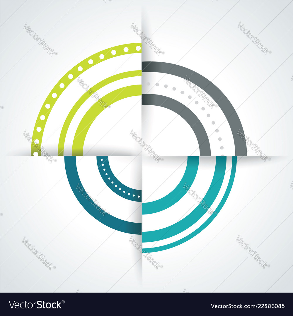 Business pie chart for documents and reports Vector Image