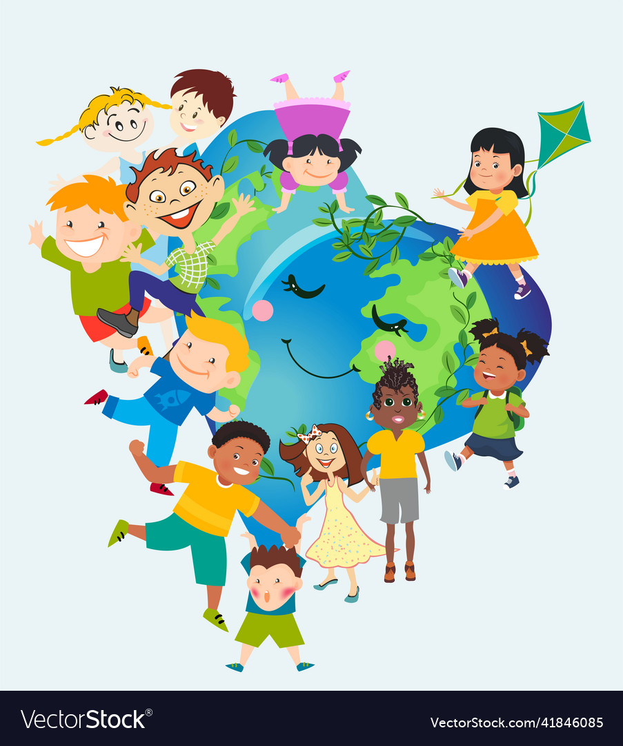Children Planet Royalty Free Vector Image Vectorstock Children Planet Royalty Free Vector Image Vectorstock