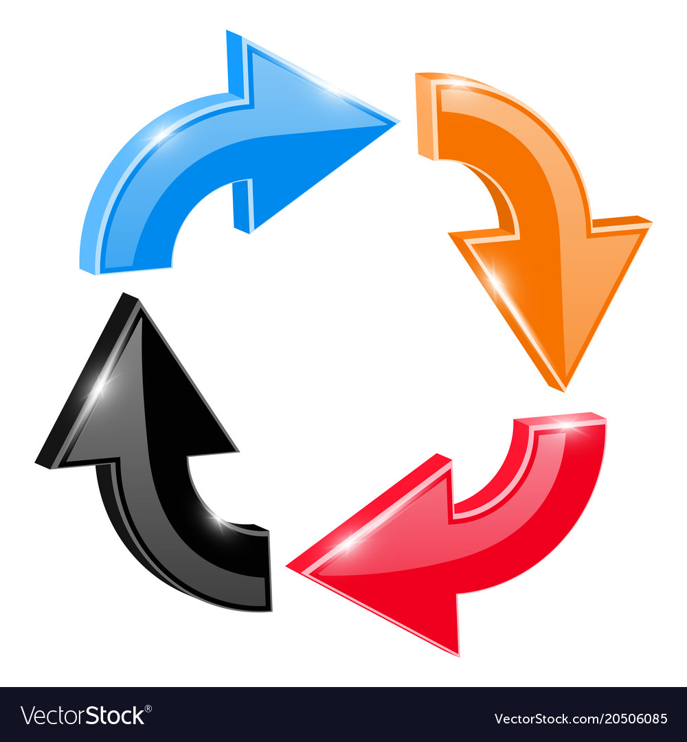 Circular Arrow Motion Arrows