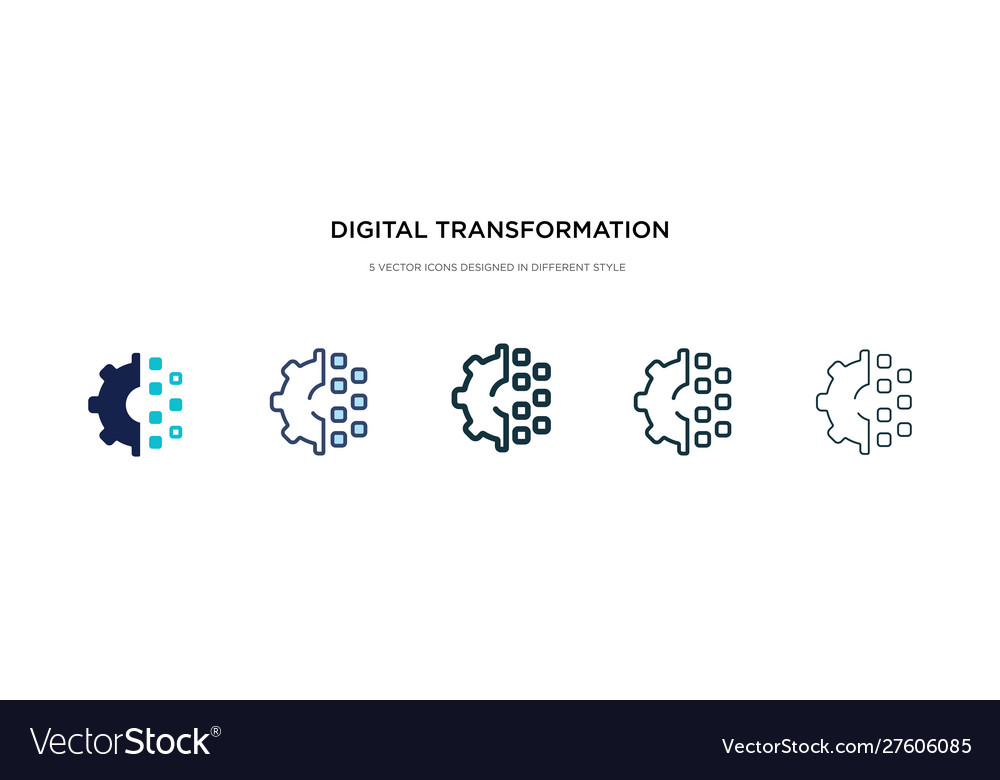 Digital Transformation Icons - Multiple Styles