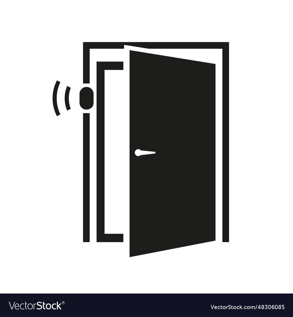 Door sensor simple icon vector image Door sensor simple icon