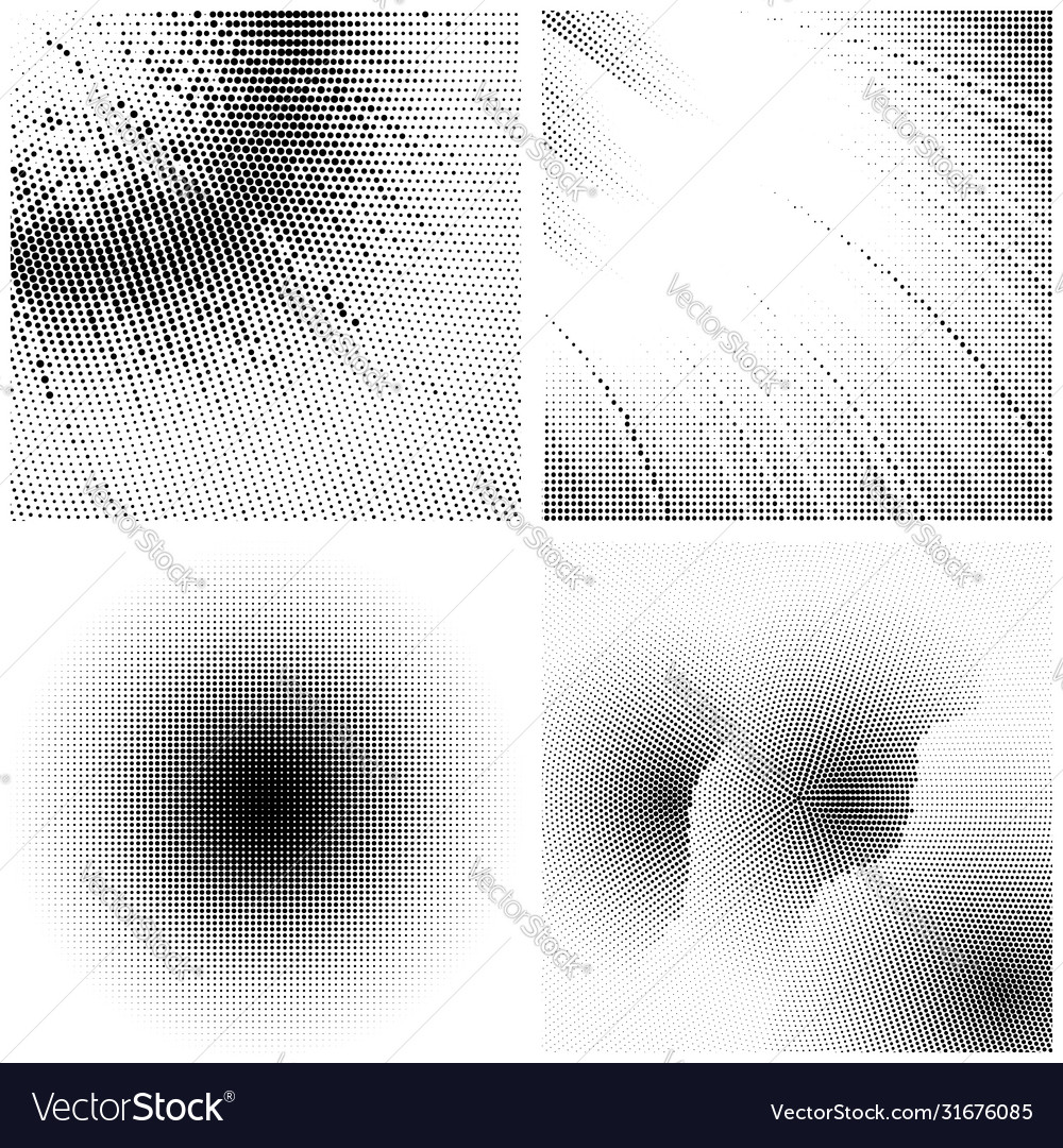 Halftone pattern set dots dotted texture