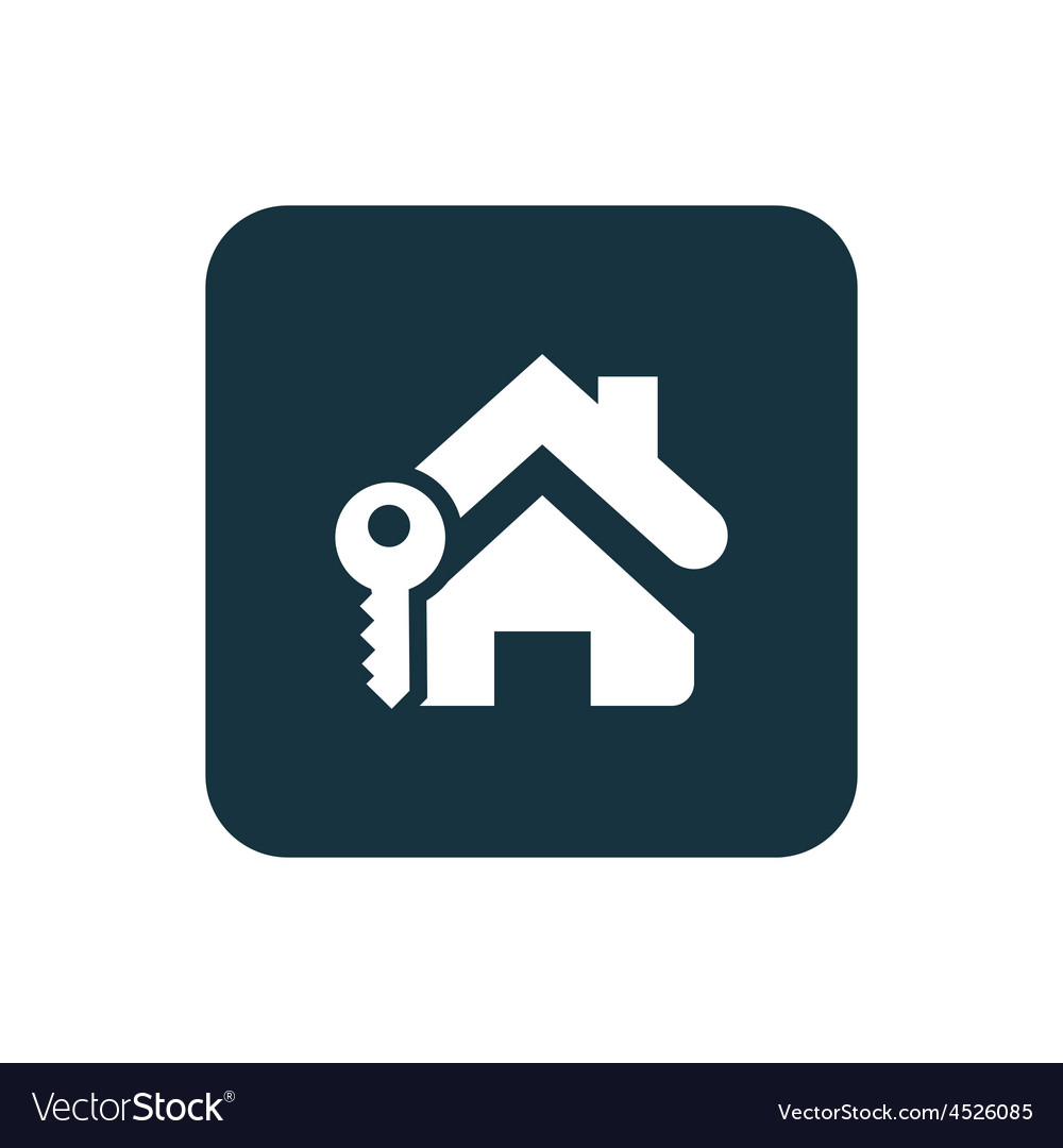 Home key icon rounded squares button
