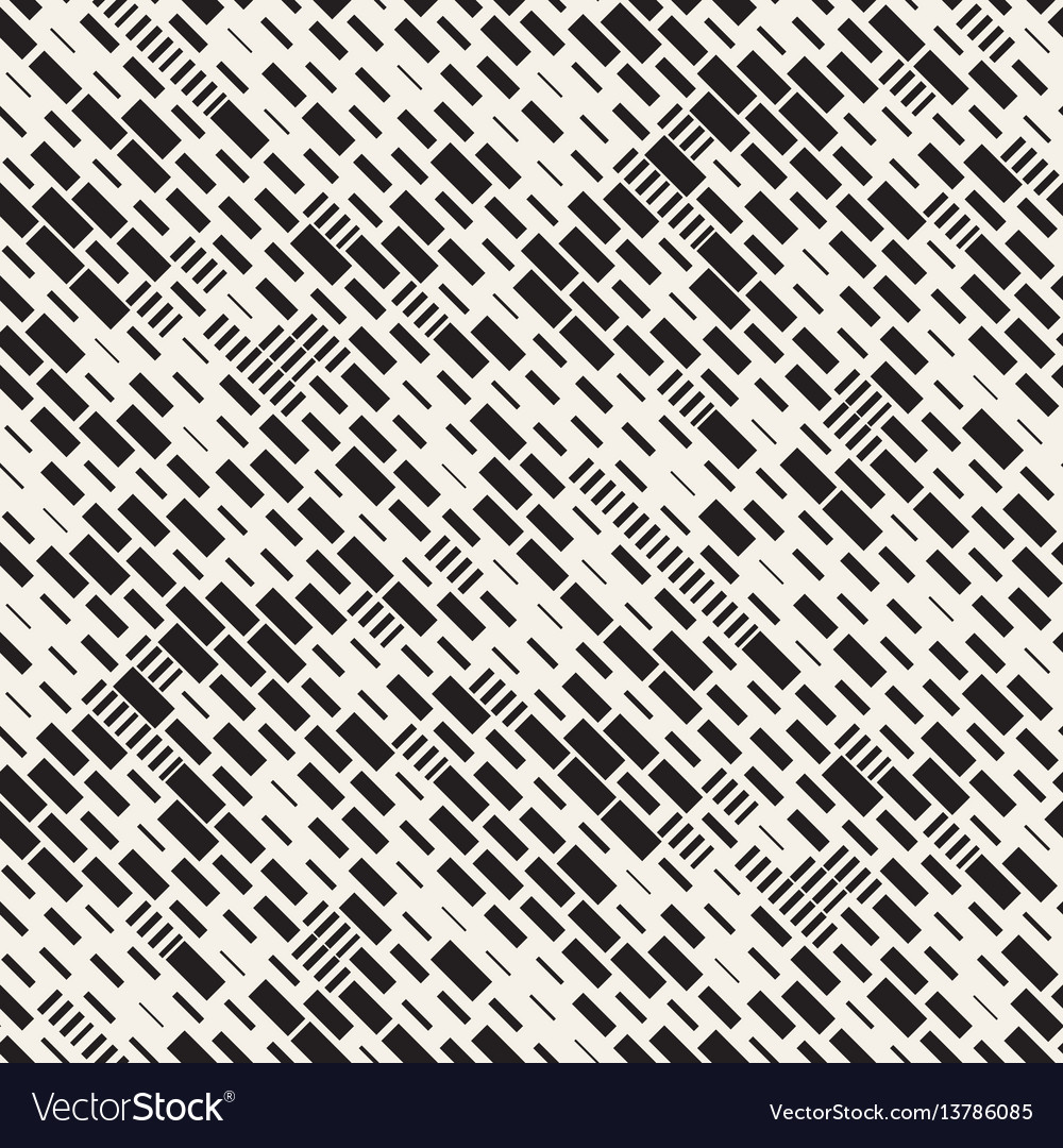 Irregular Black and White Dash Pattern