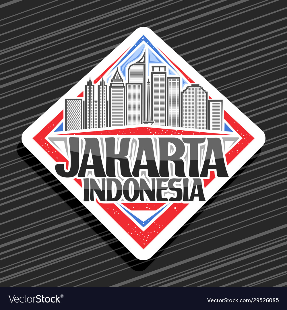 Logo For Jakarta Royalty Free Vector Image Vectorstock | The Best Porn ...