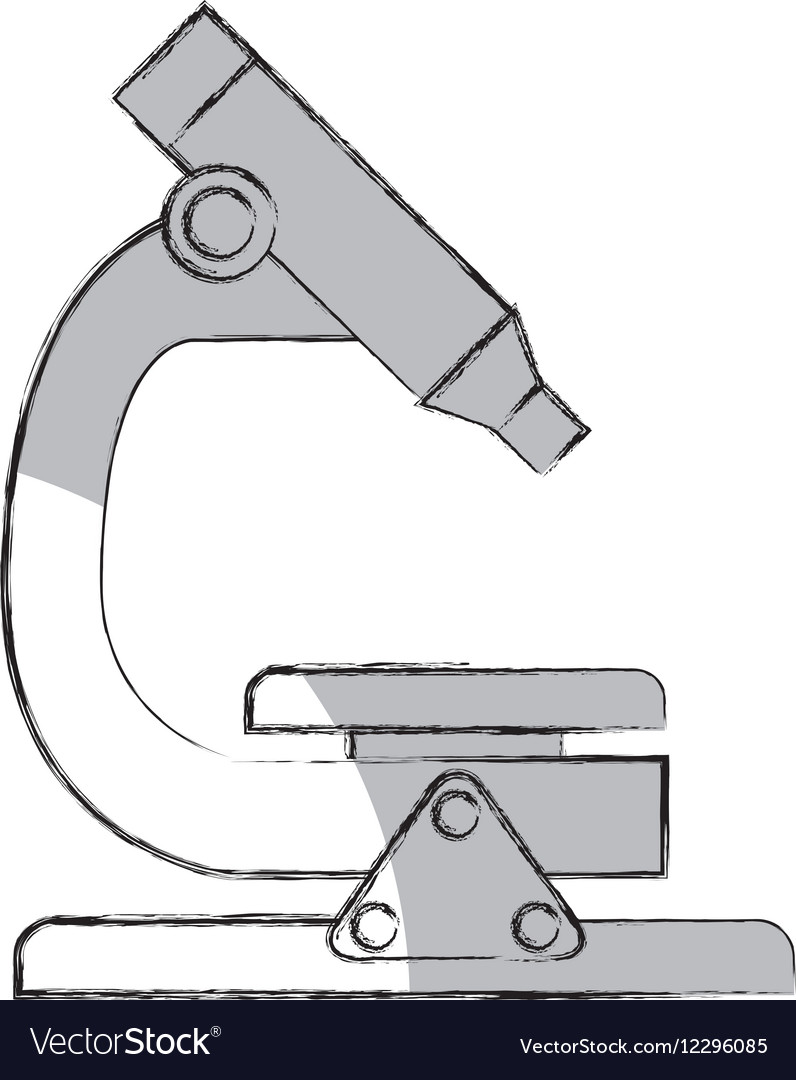 Microscope laboratory isolated icon