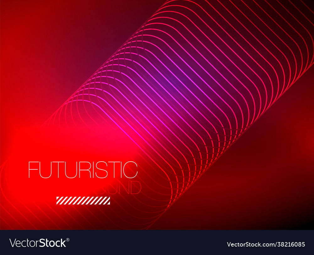 Neon color square shape lines abstract background vector image Neon color square shape lines abstract background