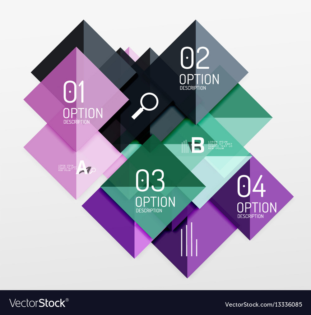 Repetition of overlapping color squares