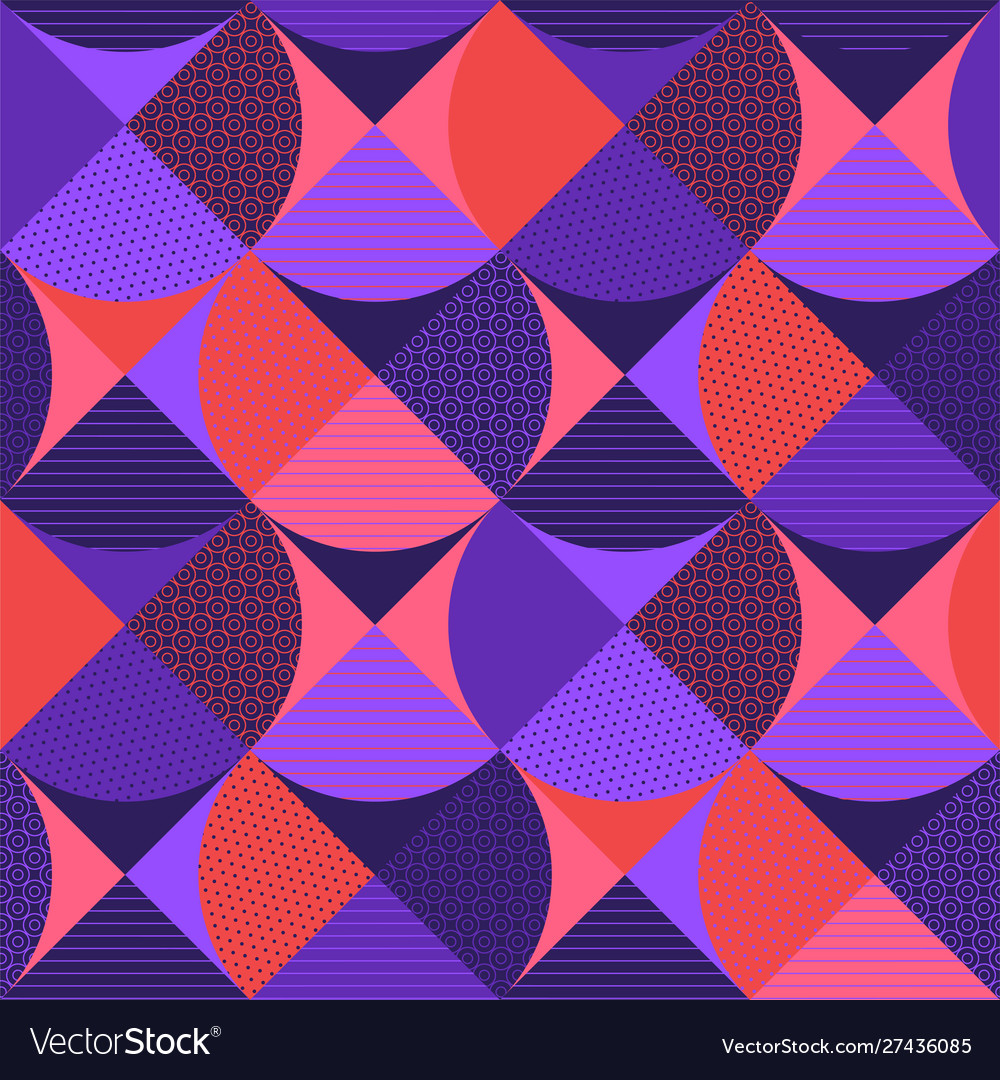 Retro Water Drop Geometric Pattern