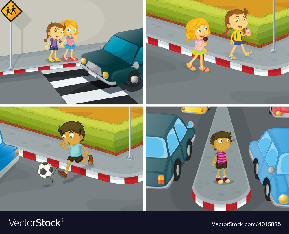 Road safety Royalty Free Vector Image - VectorStock