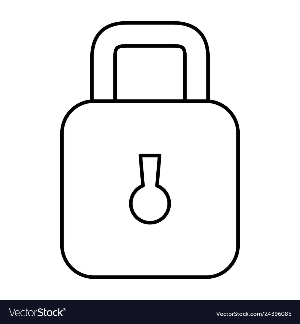 Safe secure padlock icon Vector Image Safe secure padlock icon