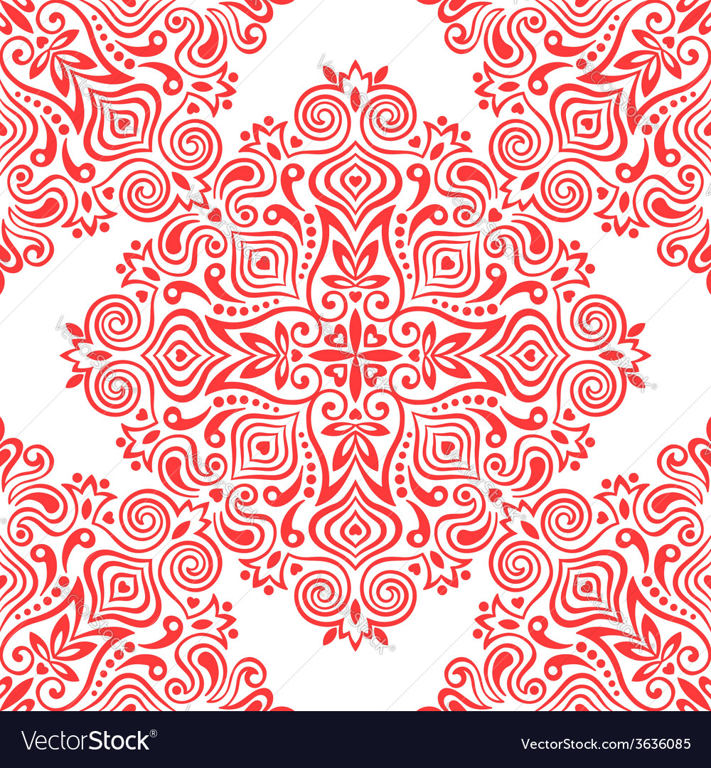 Seamless background with abstract ethnic pattern