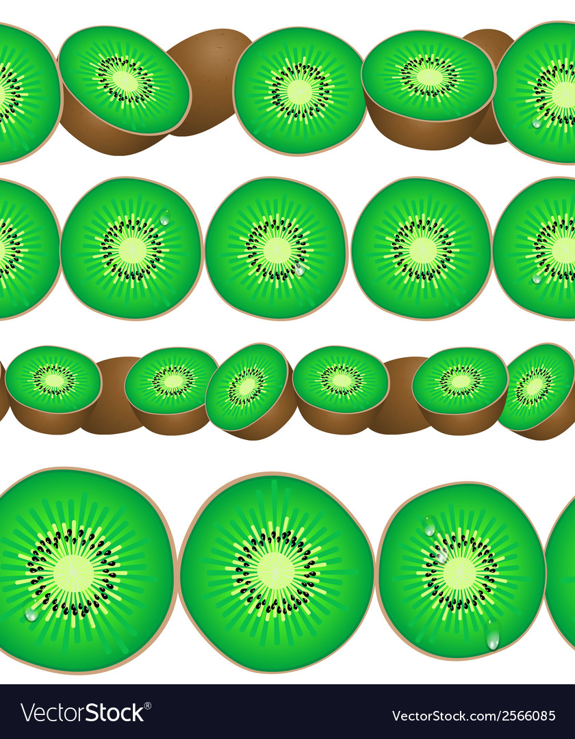 Seamless border of kiwi