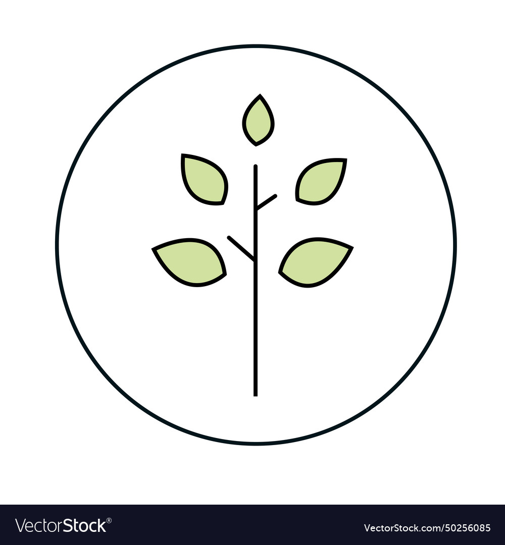 Tree linear color icon