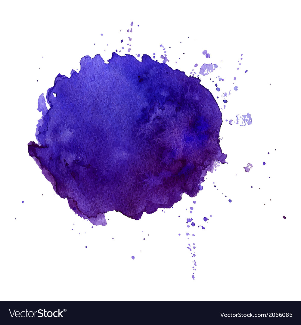 Watercolor splash Royalty Free Vector Image - VectorStock