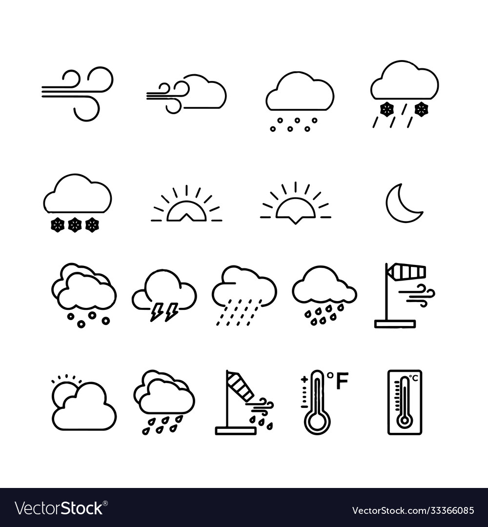 Wetter Icons set design