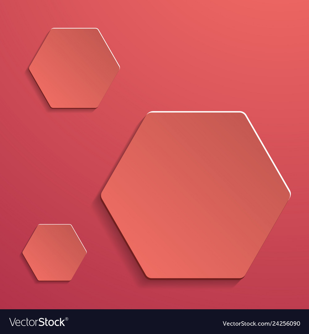 Abstract creative image with hexagons in modern