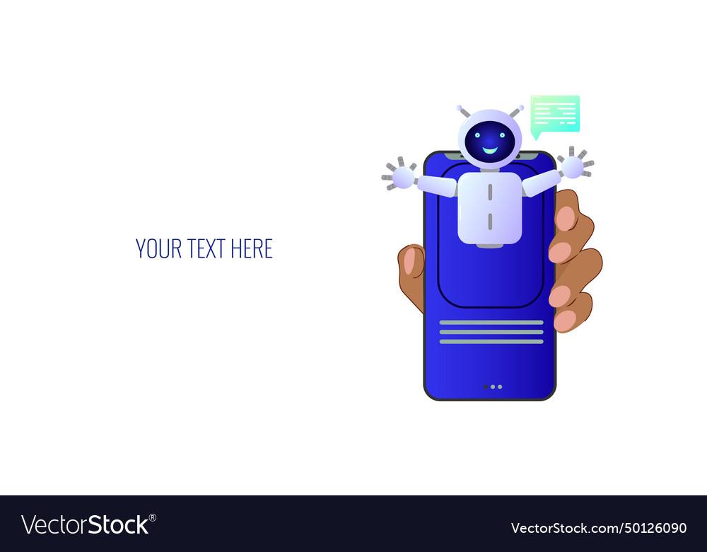 Chatbot assistant form robot with ai 3d