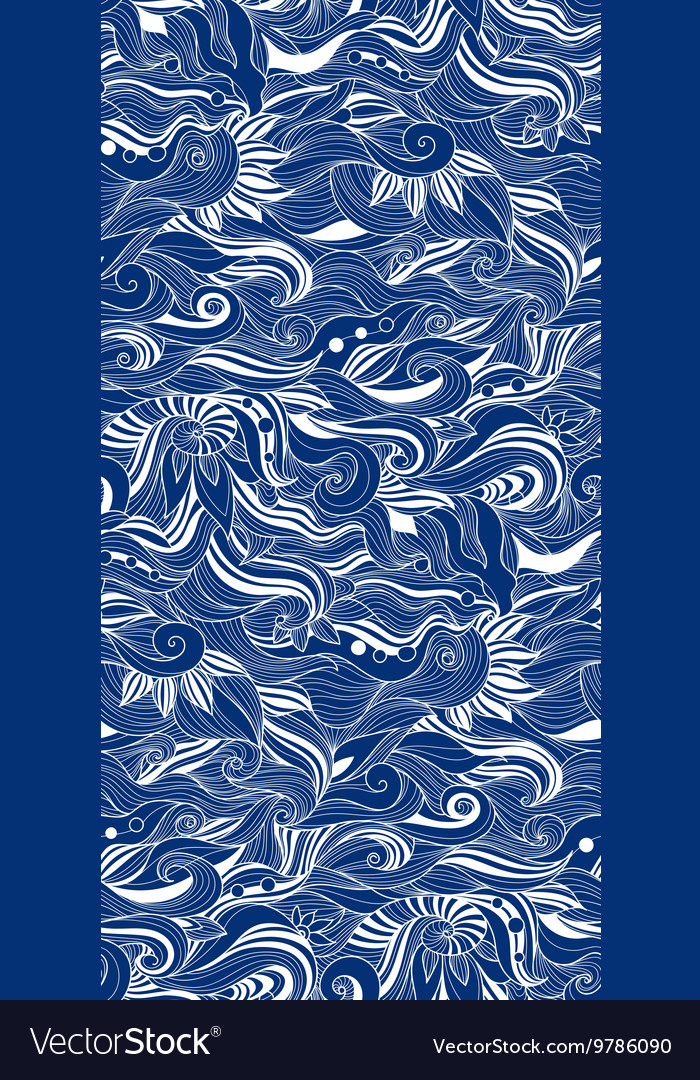 Decorative seamless pattern zen-tagle style