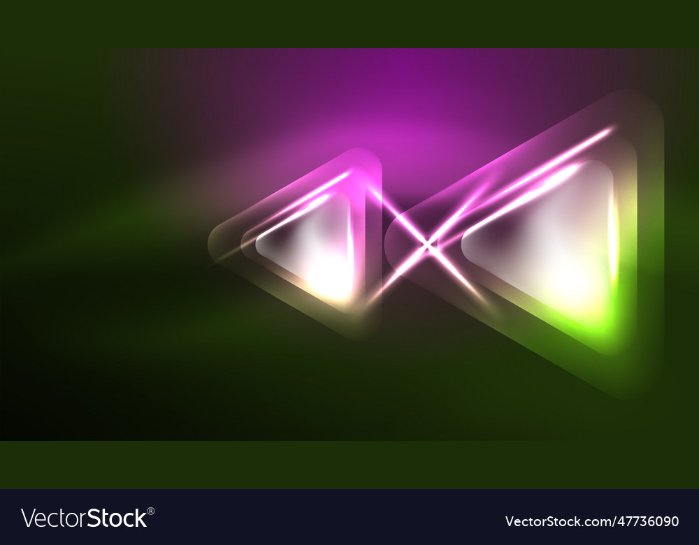 Digital neon abstract background triangles vector image Digital neon abstract background triangles