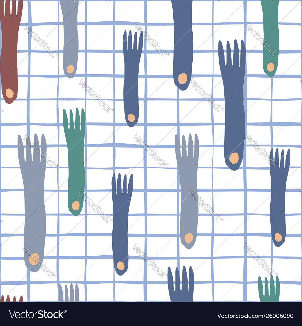 Fork hand draw seamless pattern background