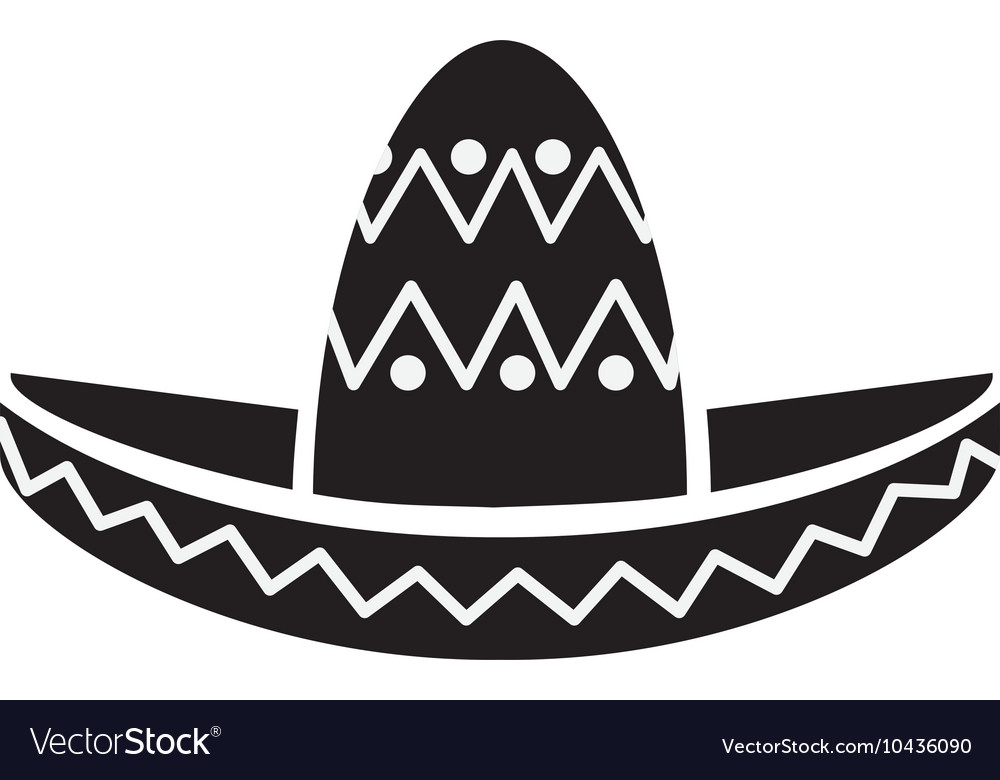 Mexican hat style design Royalty Free Vector Image