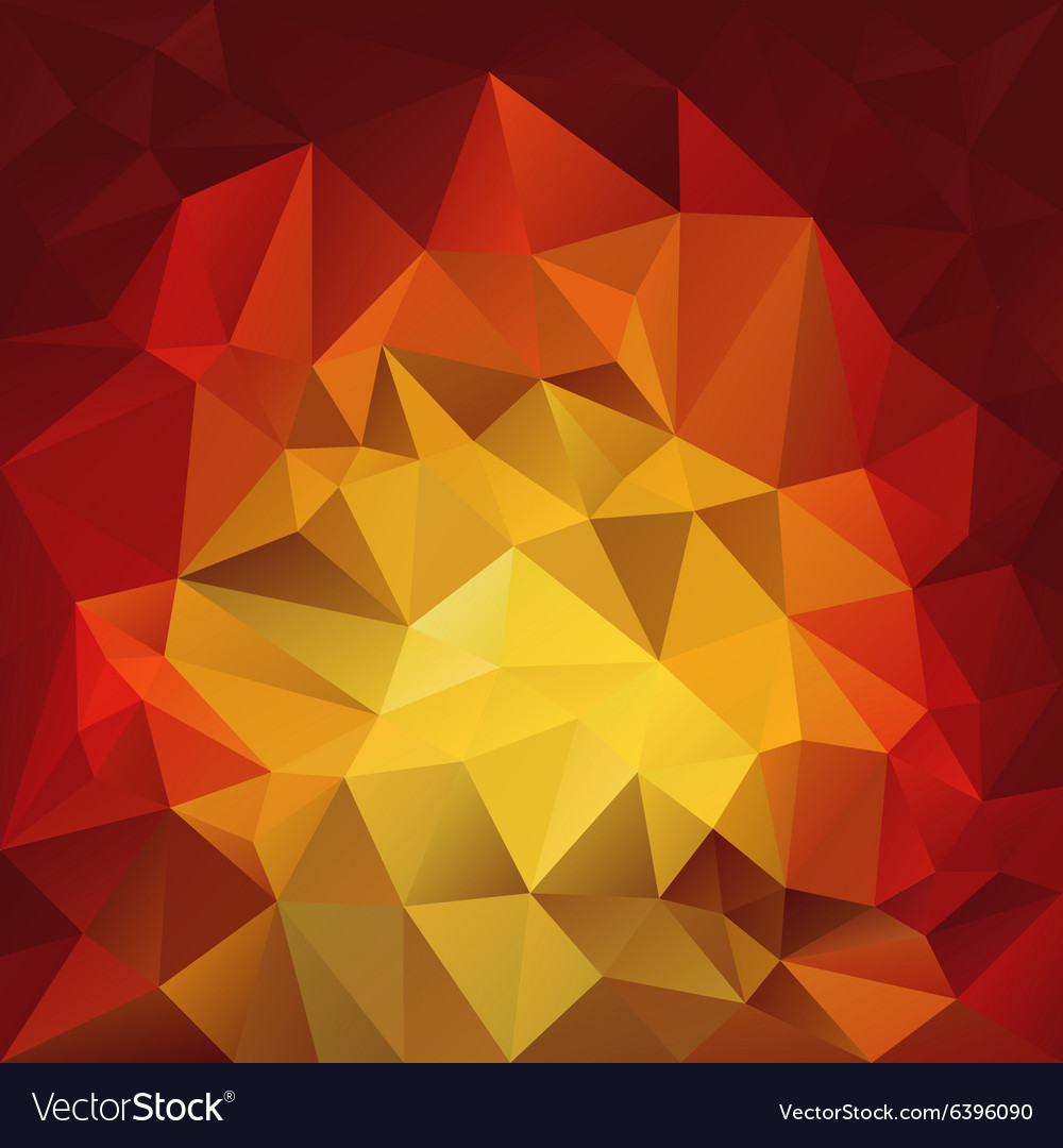 Red fire flames polygonal triangular pattern