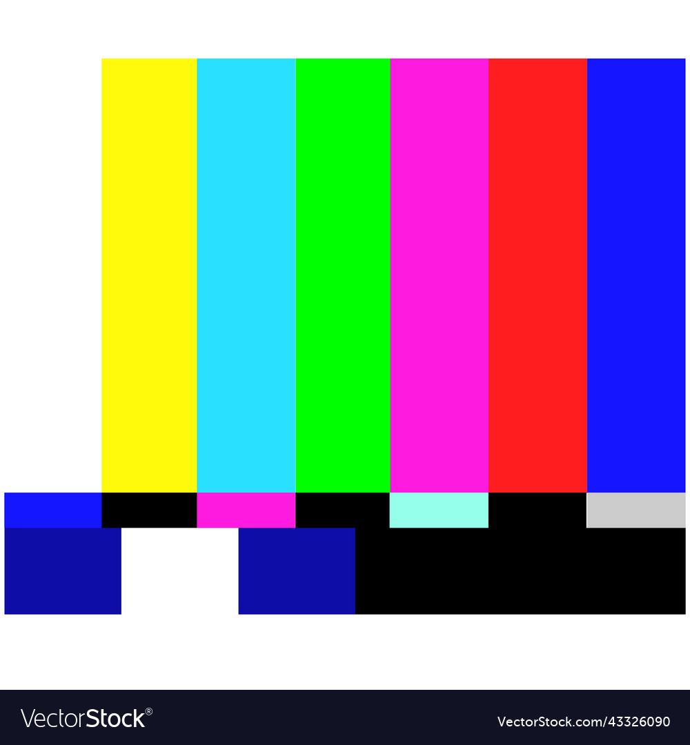 Retro Television Error Test Pattern