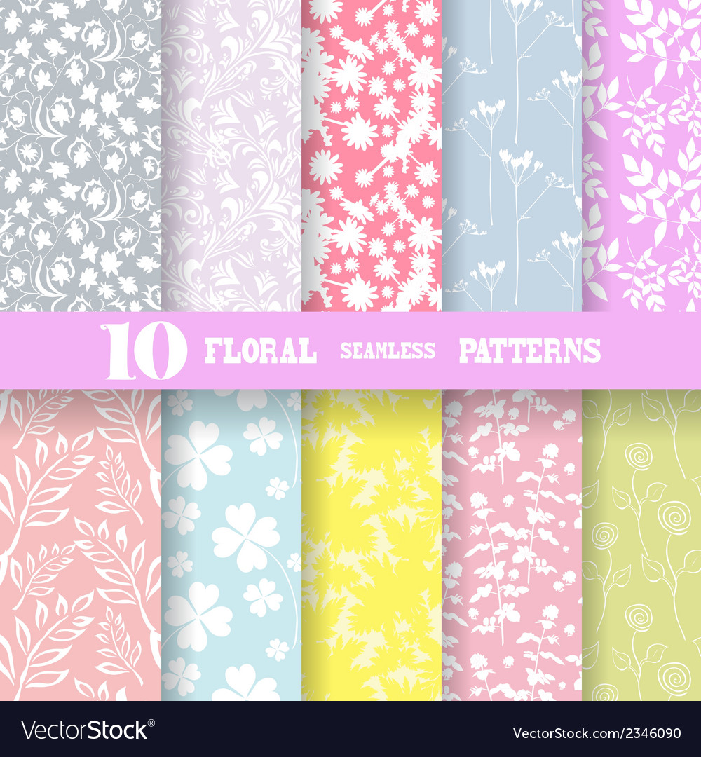 Seamless patterns set