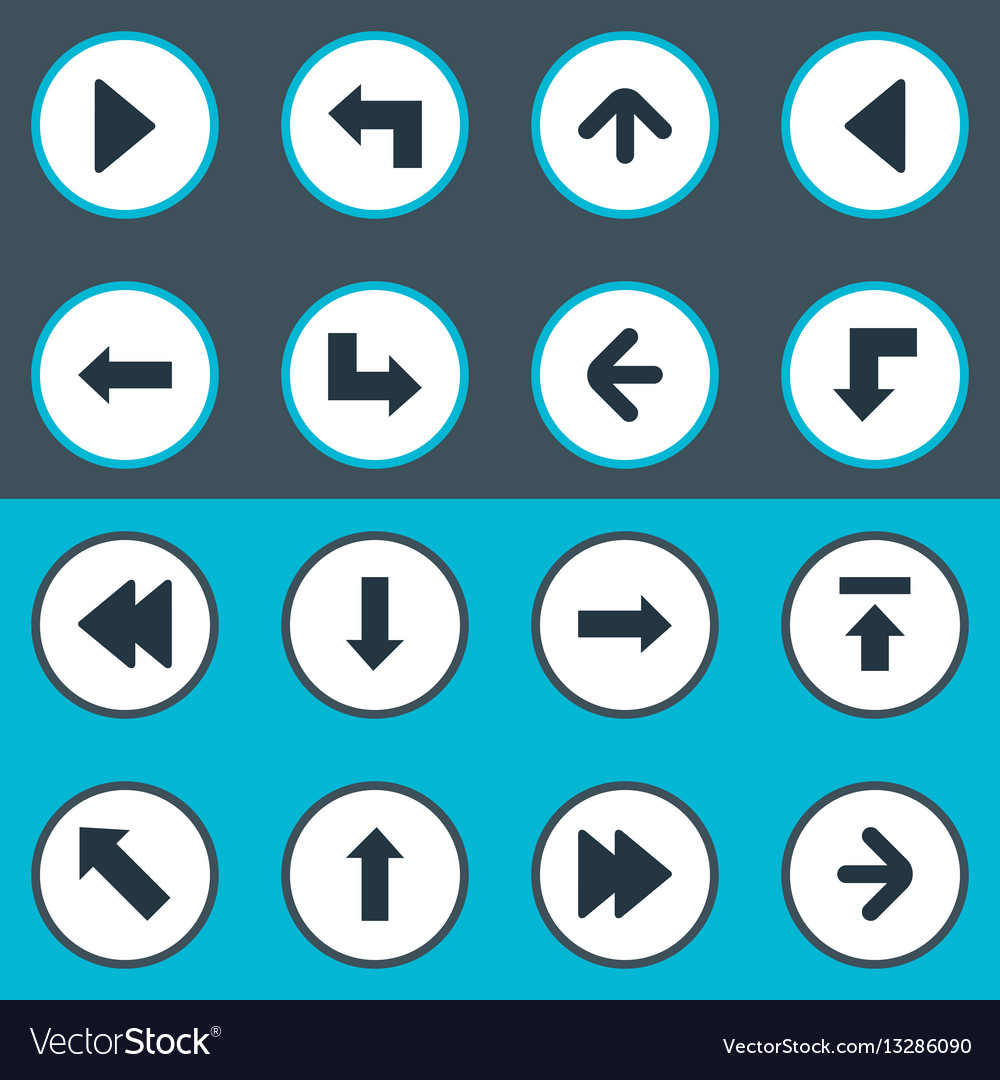 Set of 16 simple cursor icons can be found