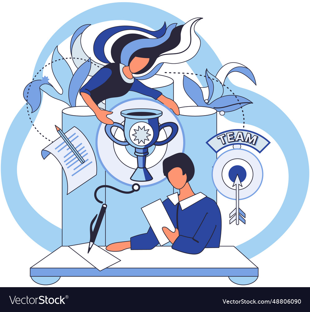 Unity and support between colleagues agreement vector image Unity and support between colleagues agreement