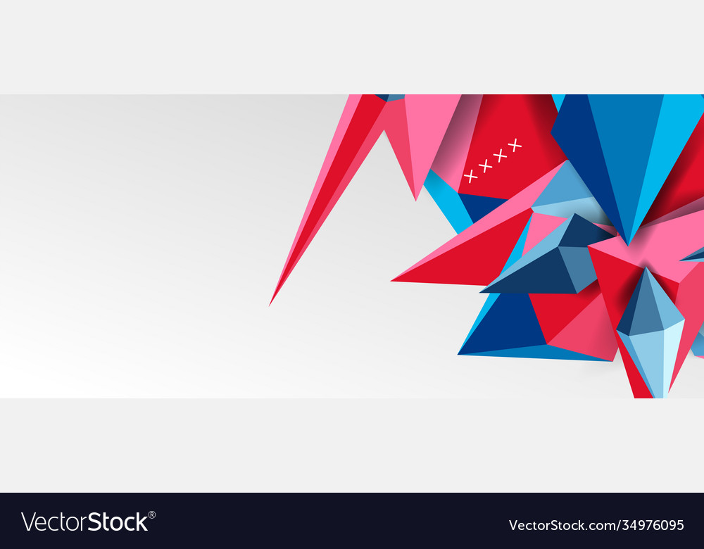 3d low poly abstract shape background