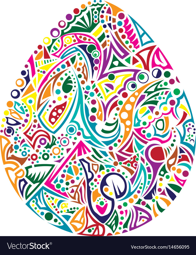 Abstract pattern with different shapes