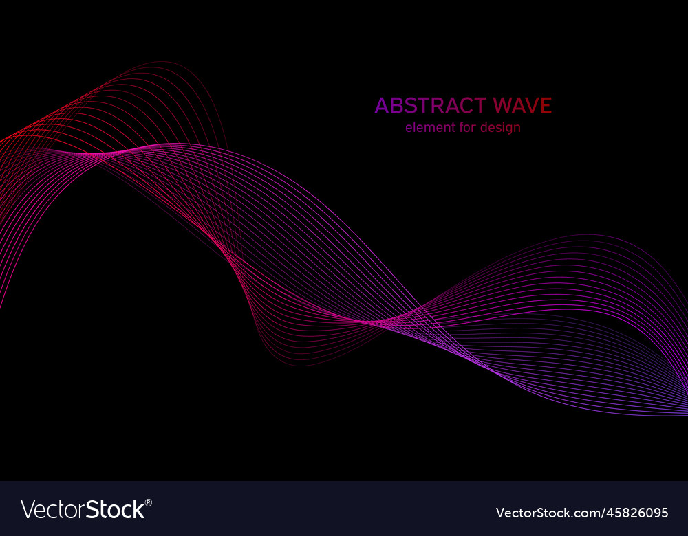 Abstract wave element for design digital Vector Image Abstract wave element for design digital