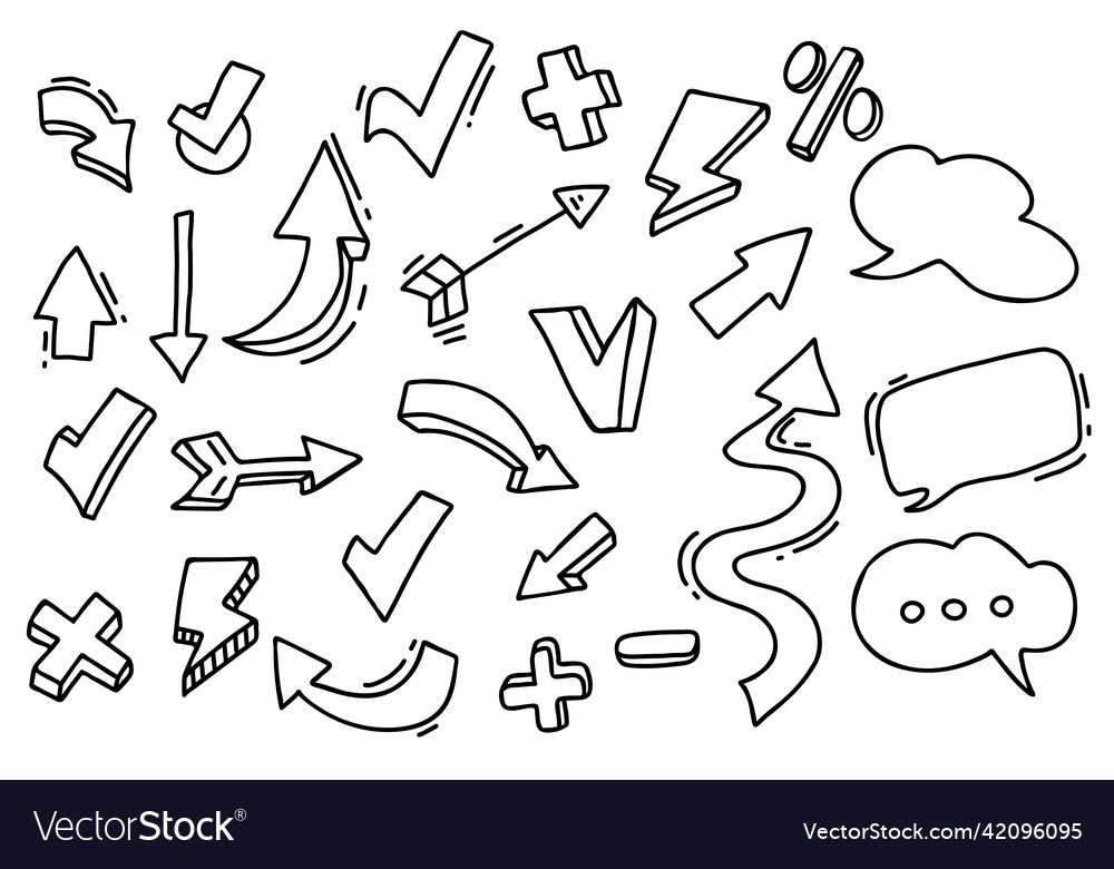 Arrow elements set symbols