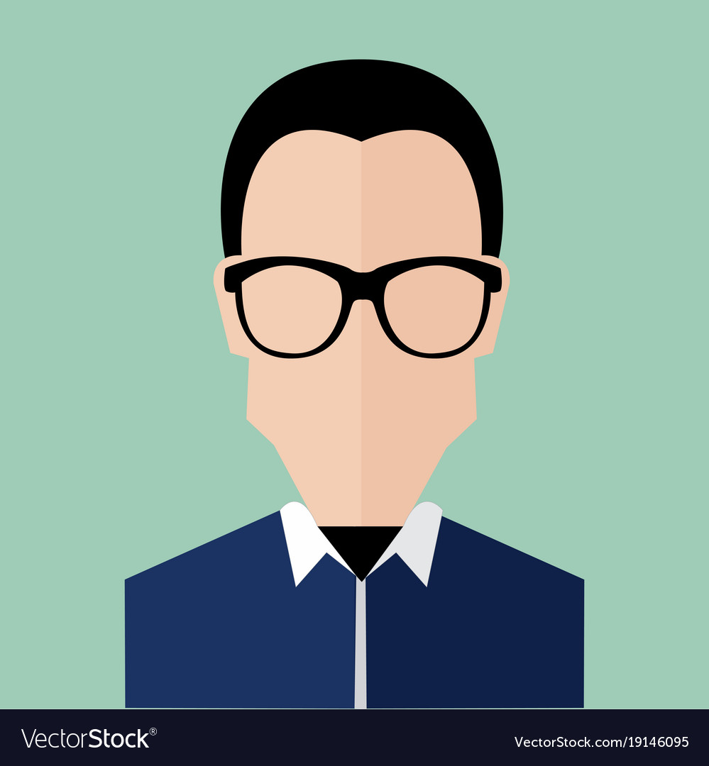 Bald hair smart business man portrait