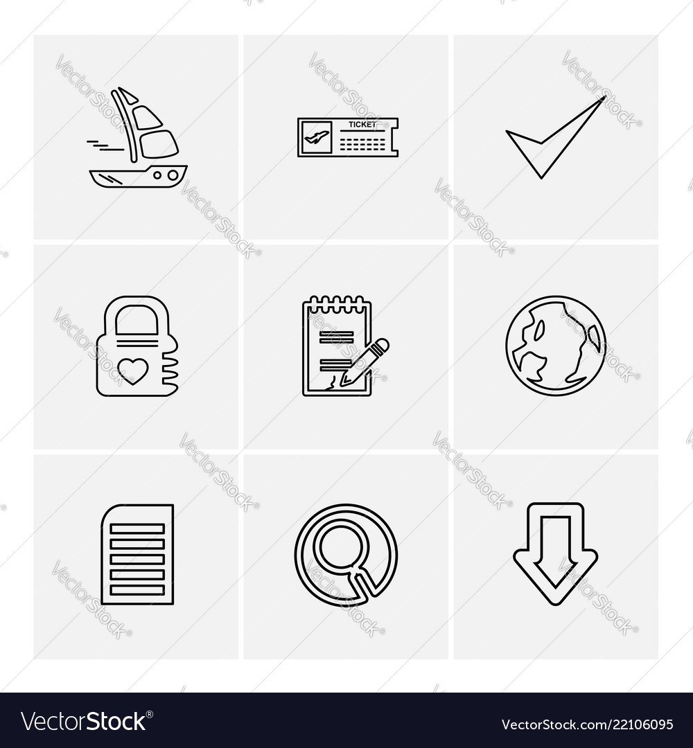 Folder files directory search code eps icons