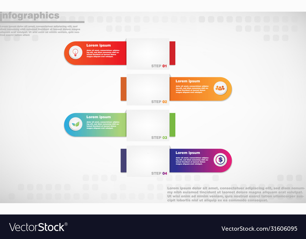 Infographics design and business marketing icons vector image Infographics design and business marketing icons