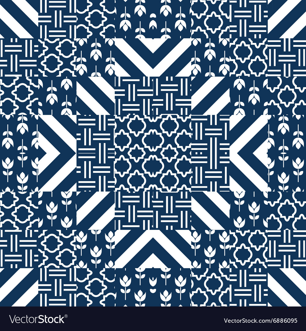 Intricate Patchwork Tile Pattern