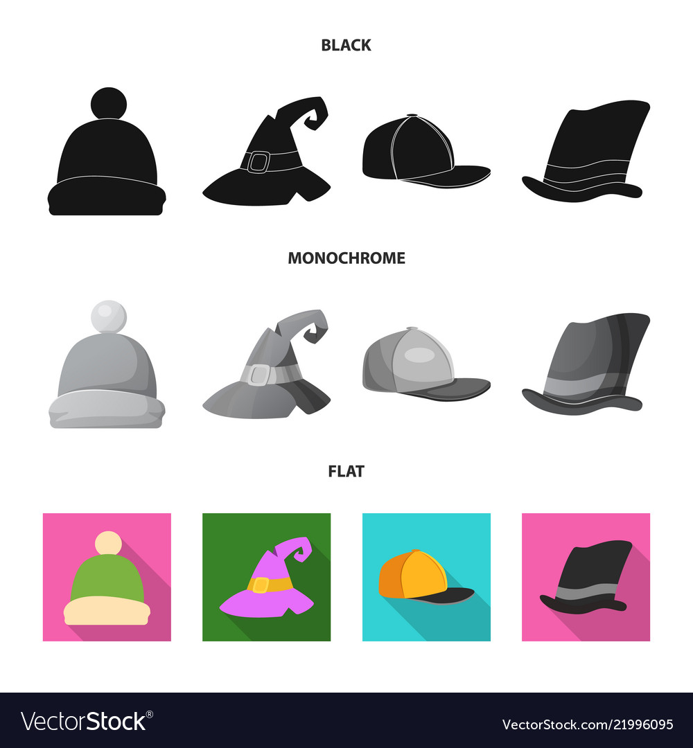 Isolated object of headgear and cap symbol