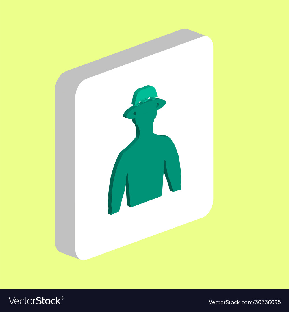 Macho computer symbol vector image Macho computer symbol