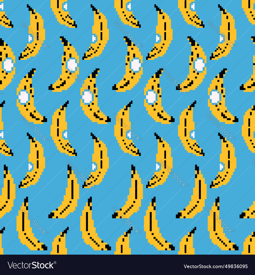 Seamless pattern background design banana
