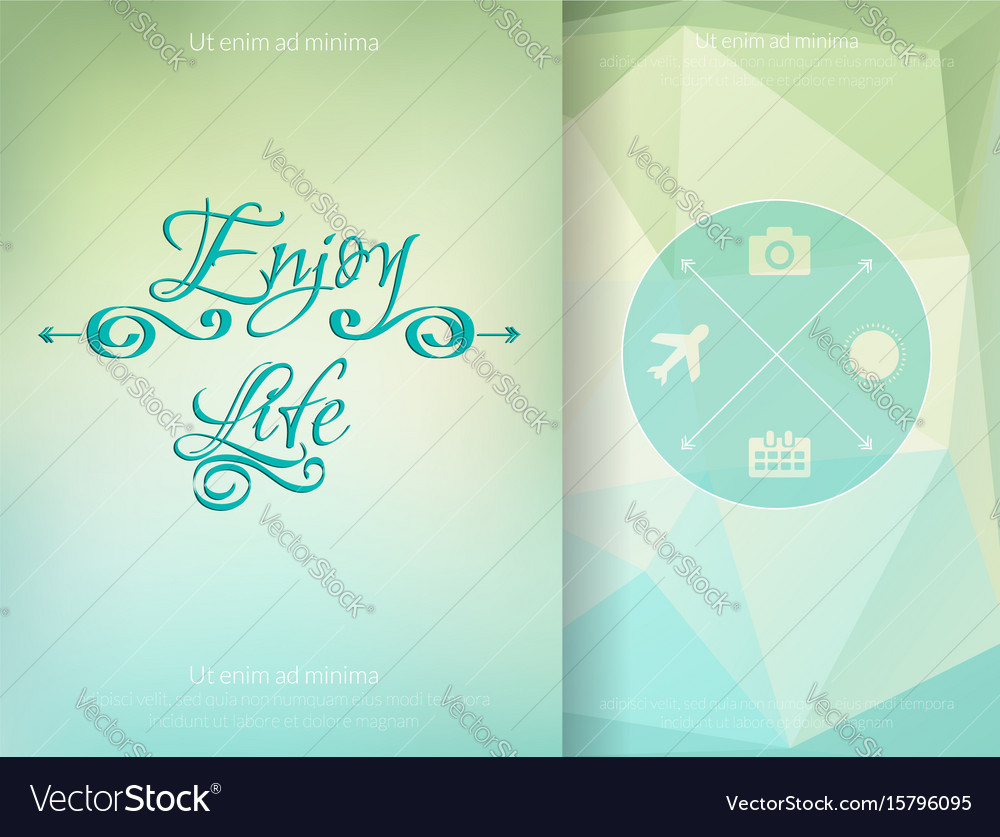 Triangle and blured abstract background