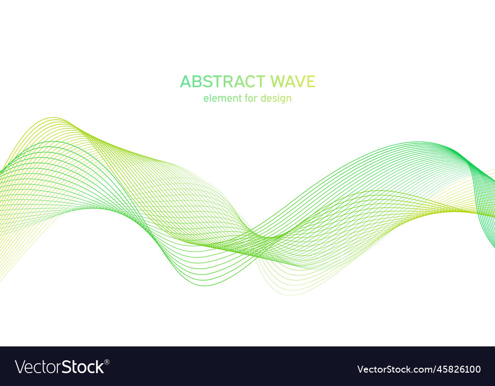 Abstract colorful wave element for design vector image Abstract colorful wave element for design