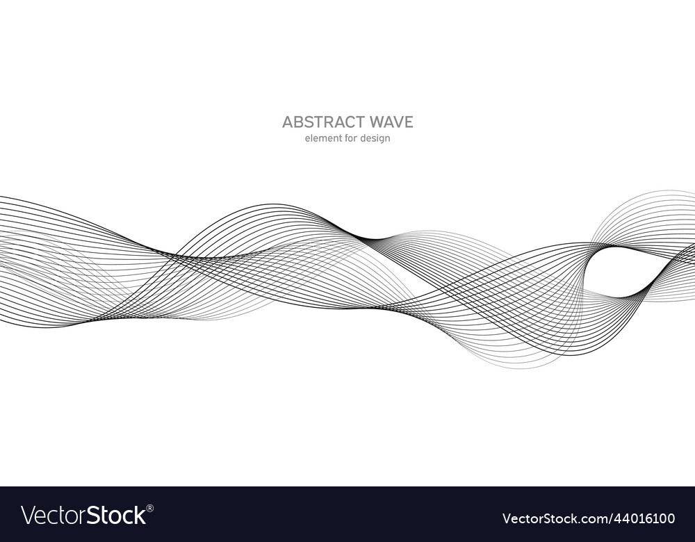 Abstract wave element for design digital